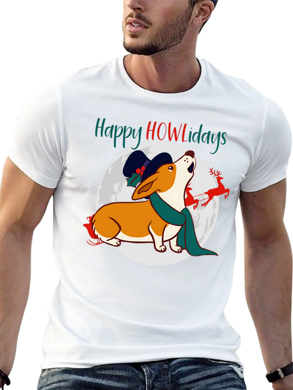 Happy Howlidays Dog Christmas T-Shirt