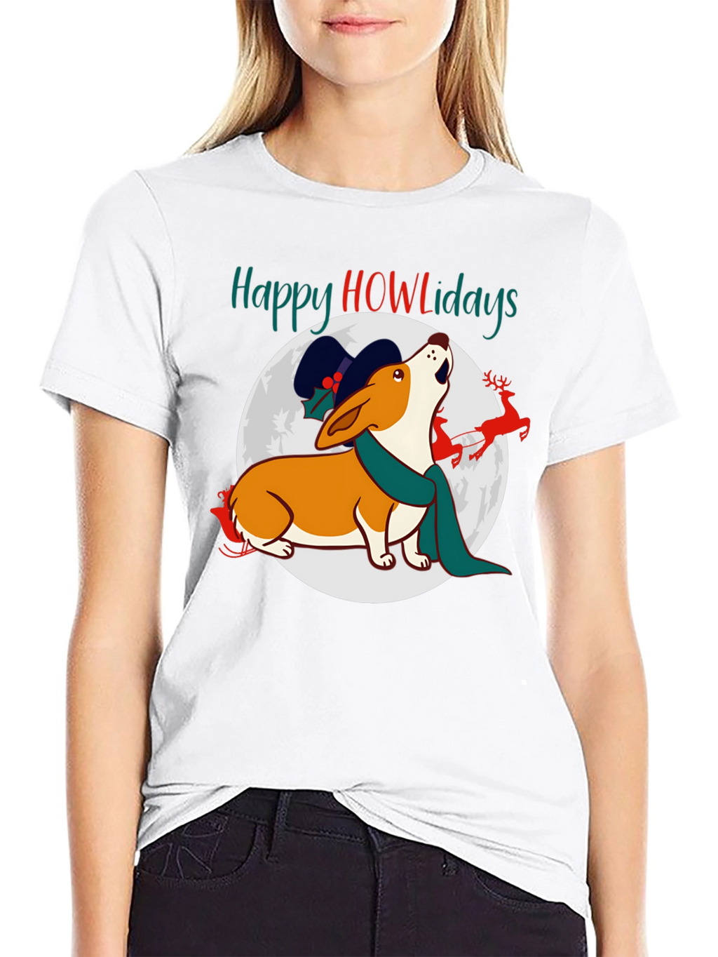 Happy Howlidays Dog Christmas T-Shirt