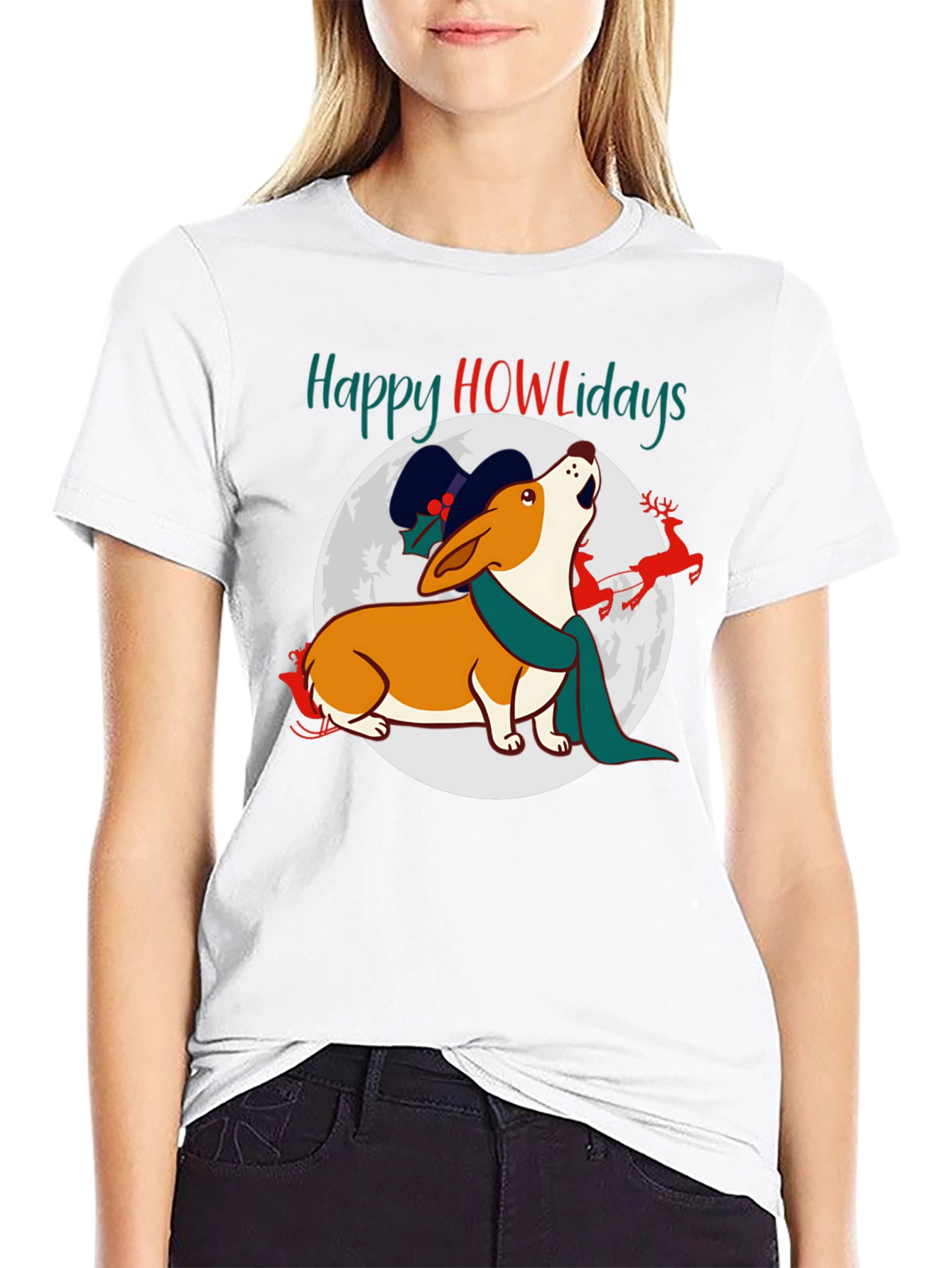 Happy Howlidays Dog Christmas T-Shirt