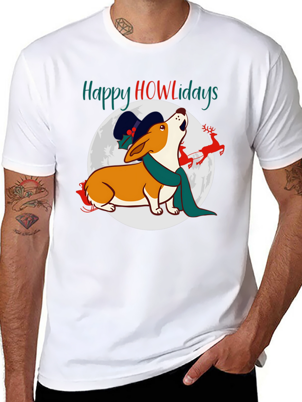 Happy Howlidays Dog Christmas T-Shirt