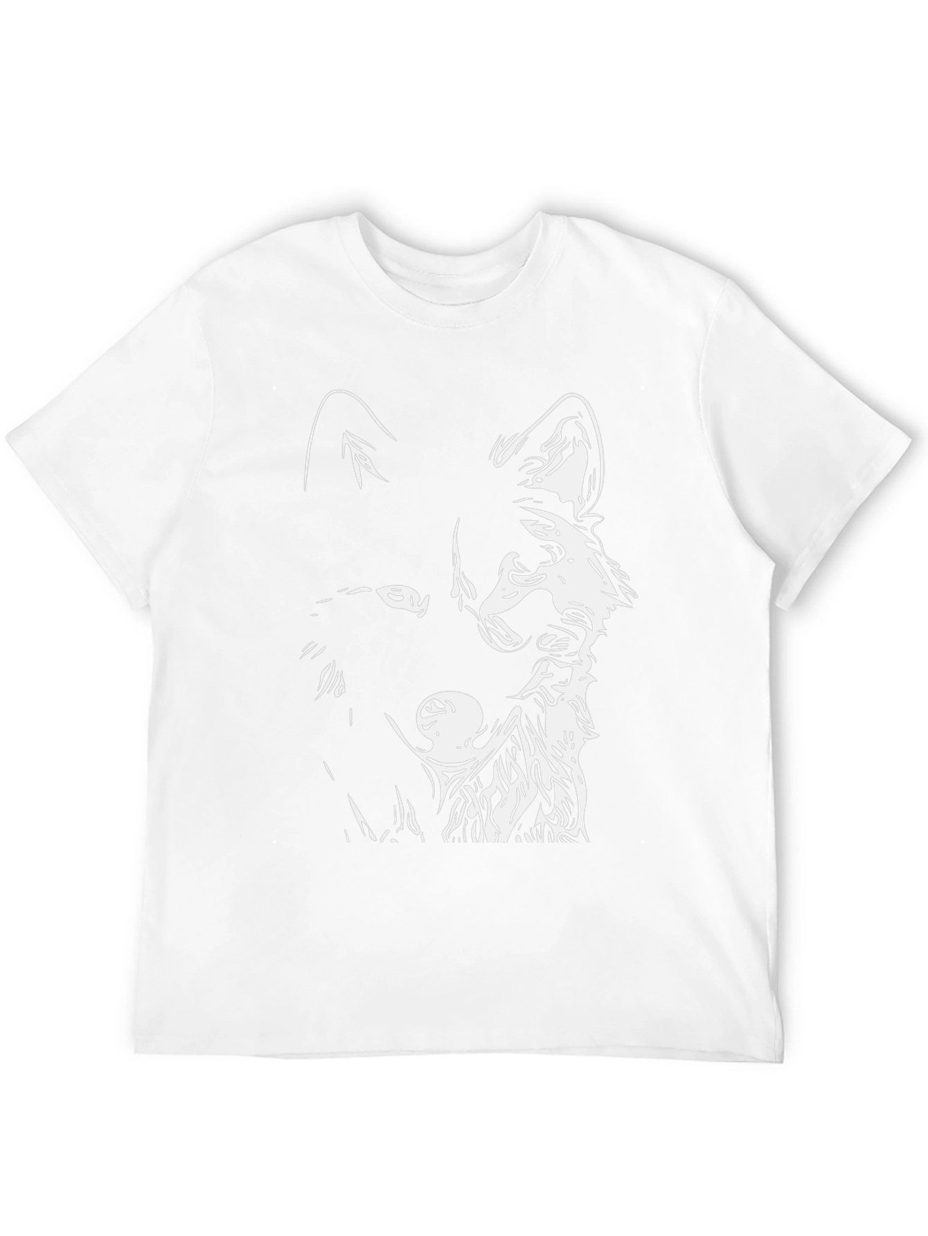 Black Wolf Graphic Tee - Mens Casual Fashion
