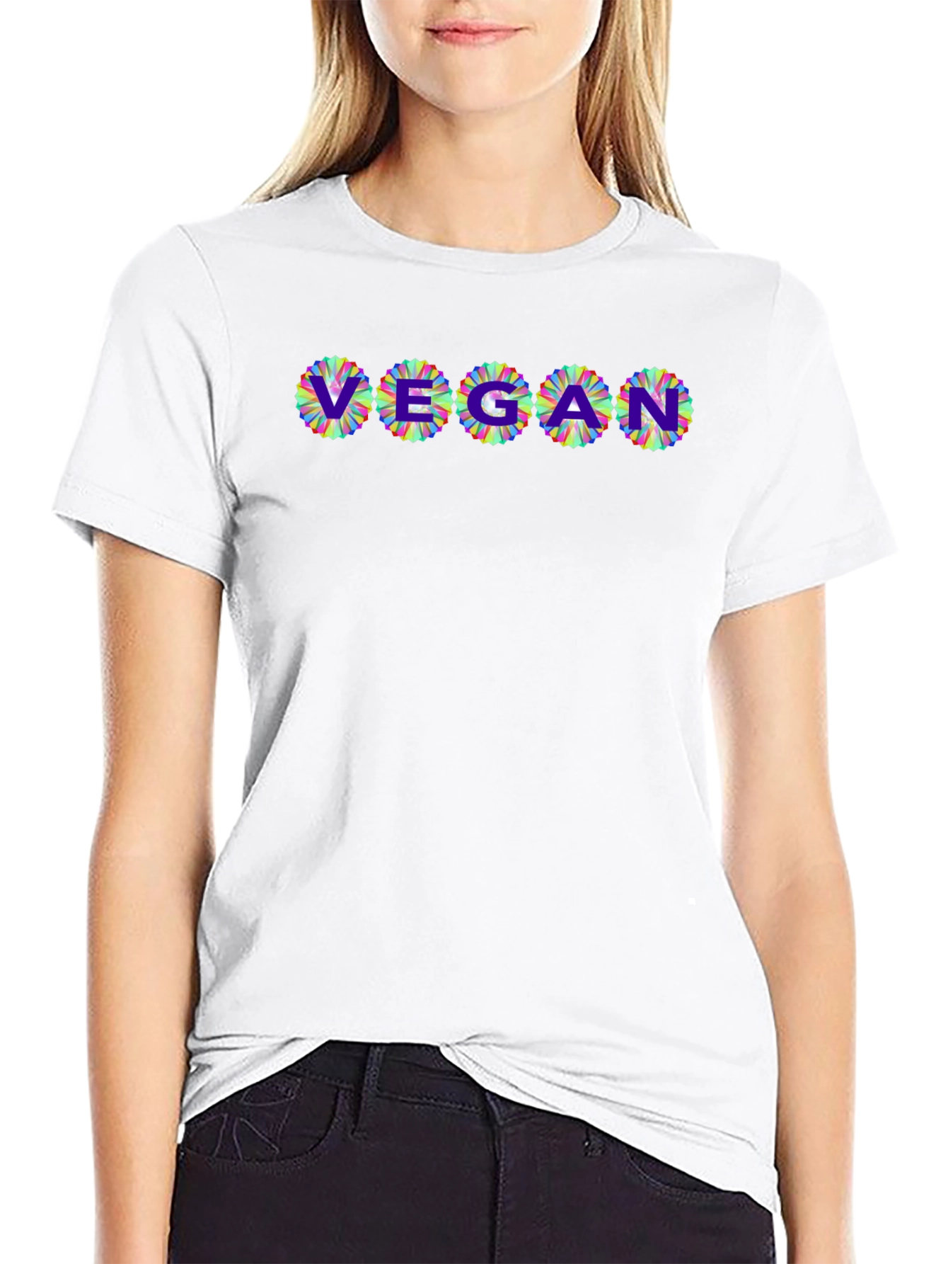 Vegan Flower T-Shirt - Stylish & Comfortable