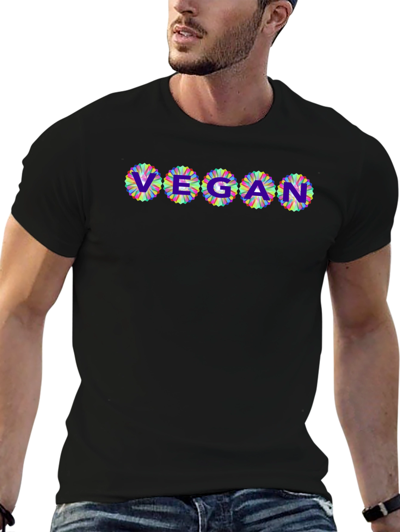 Vegan Flower T-Shirt - Stylish & Comfortable