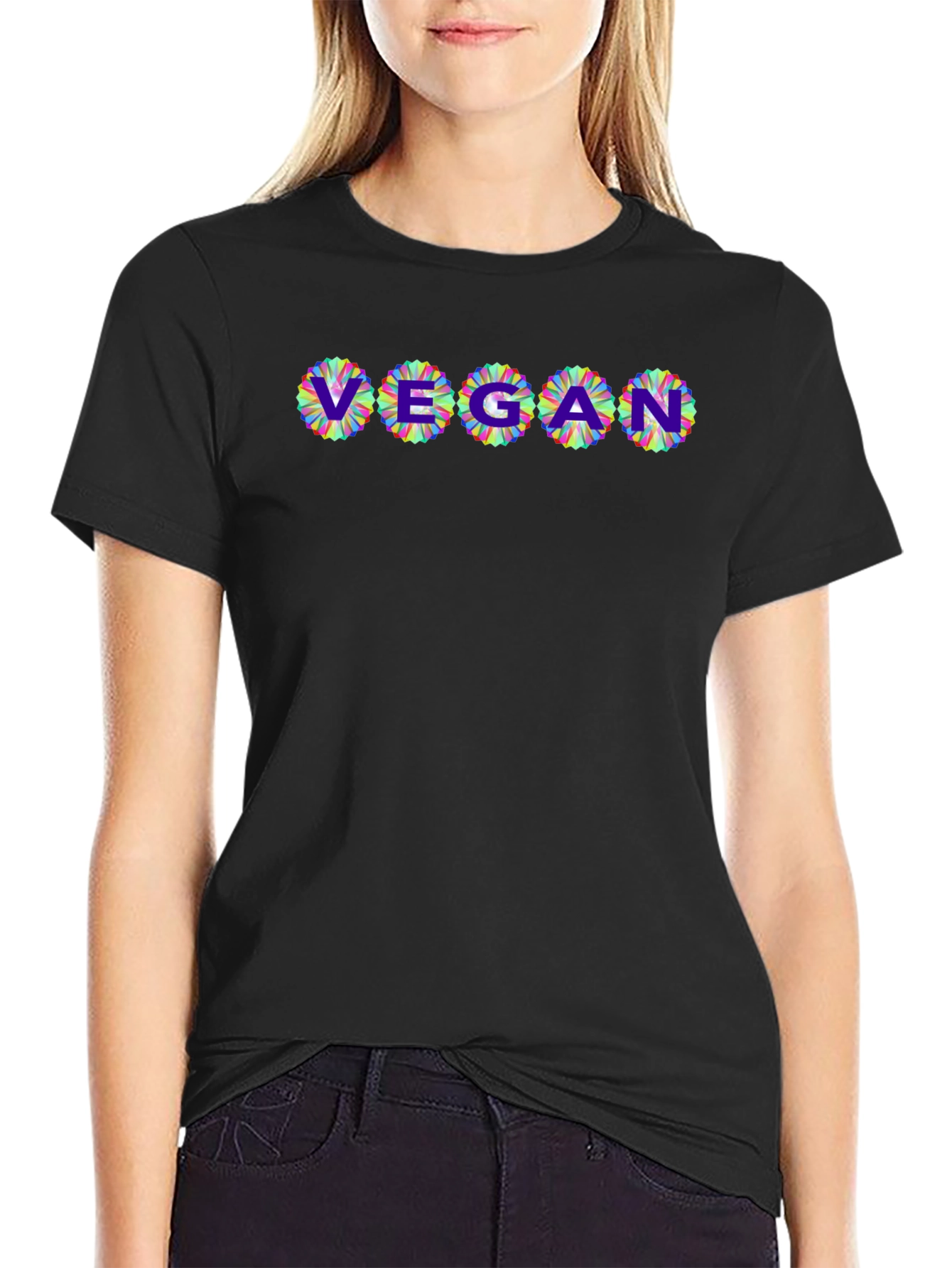 Vegan Flower T-Shirt - Stylish & Comfortable