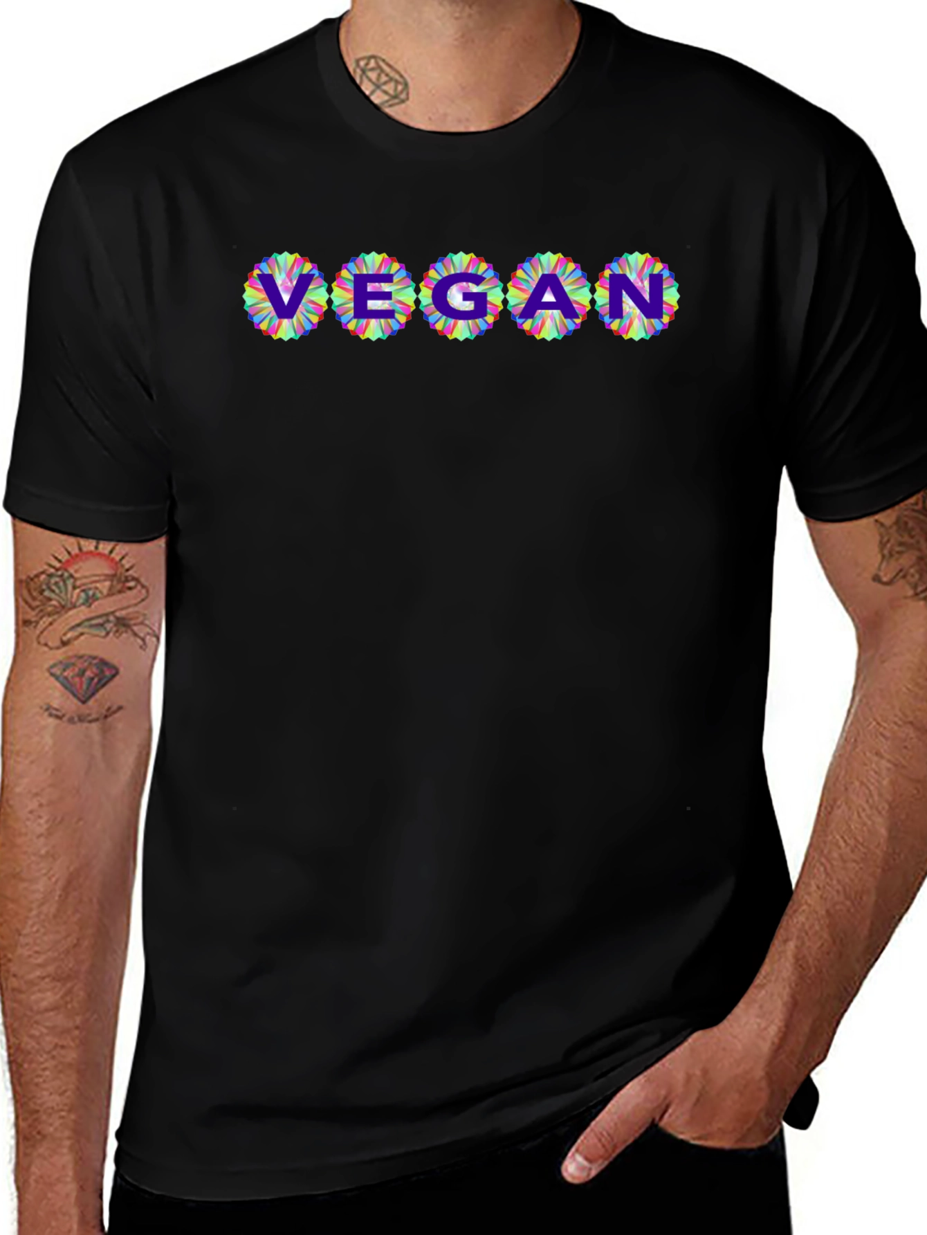 Vegan Flower T-Shirt - Stylish & Comfortable