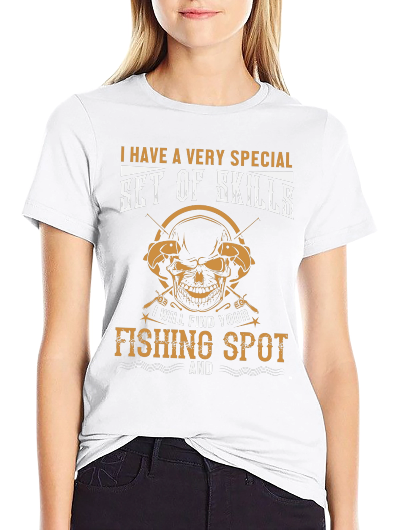Funny Fishing T-Shirt - Set of Skills Tee