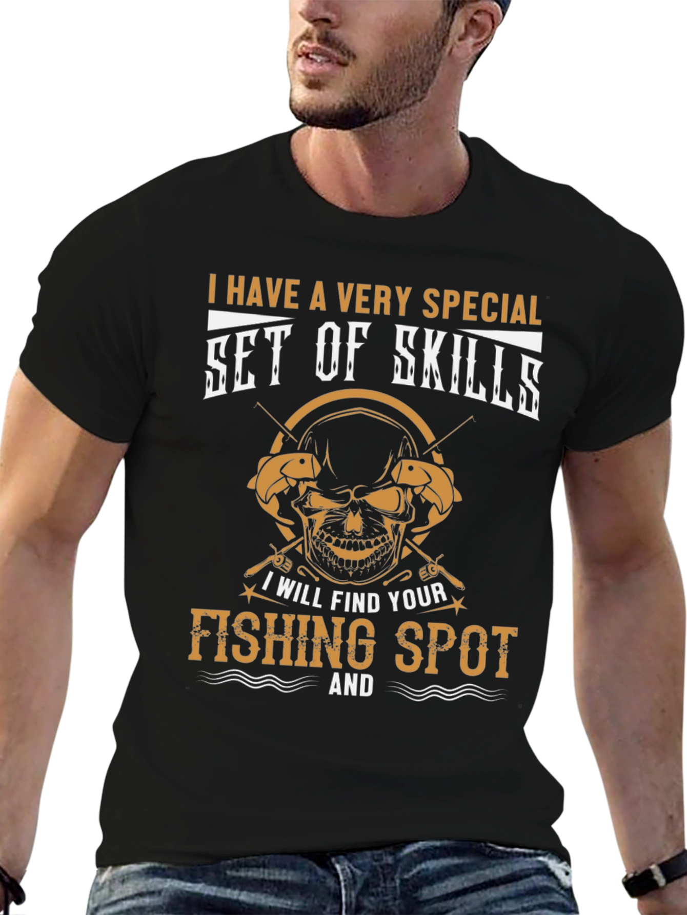 Funny Fishing T-Shirt - Set of Skills Tee