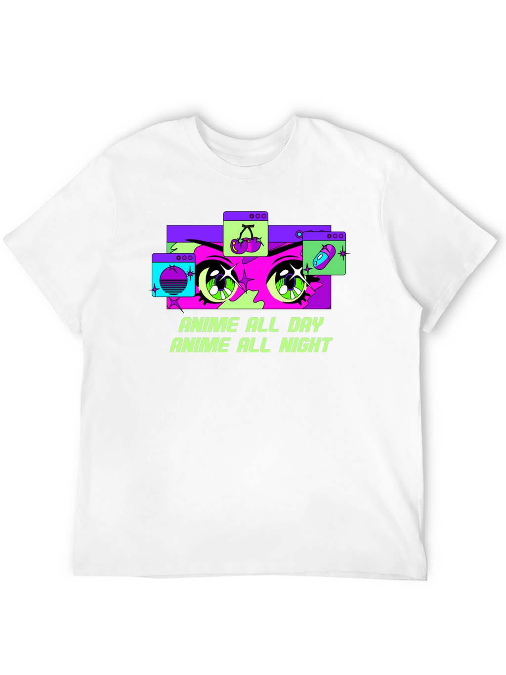 Anime All Day Graphic Tee