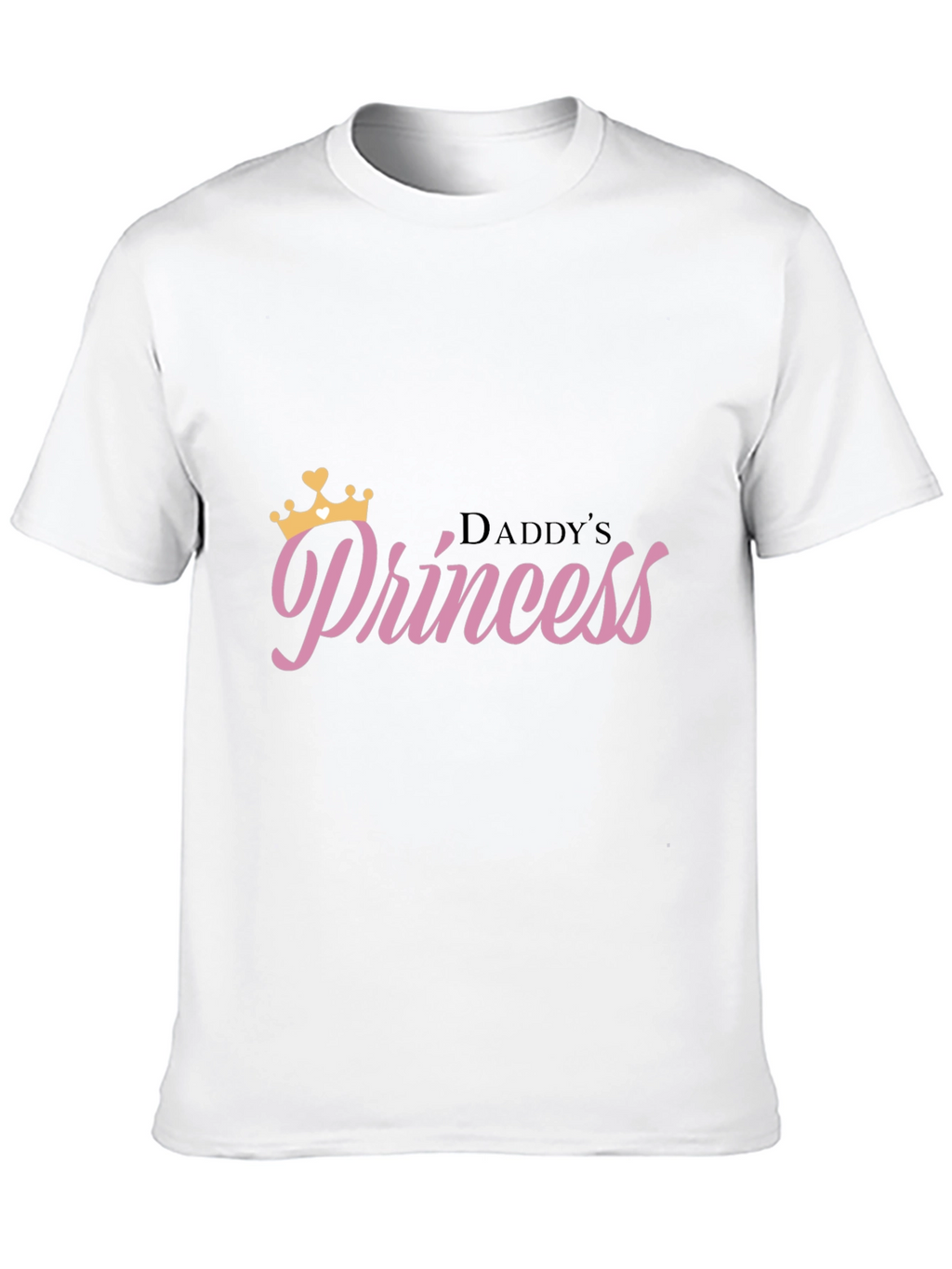Daddys Princess Black T-Shirt