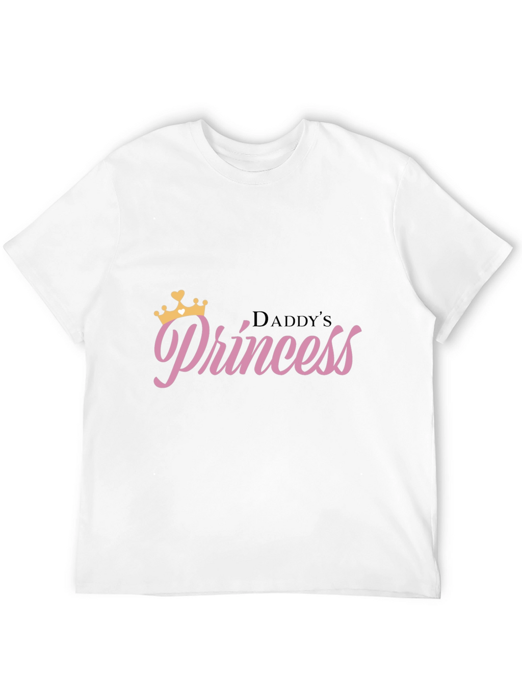 Daddys Princess Black T-Shirt