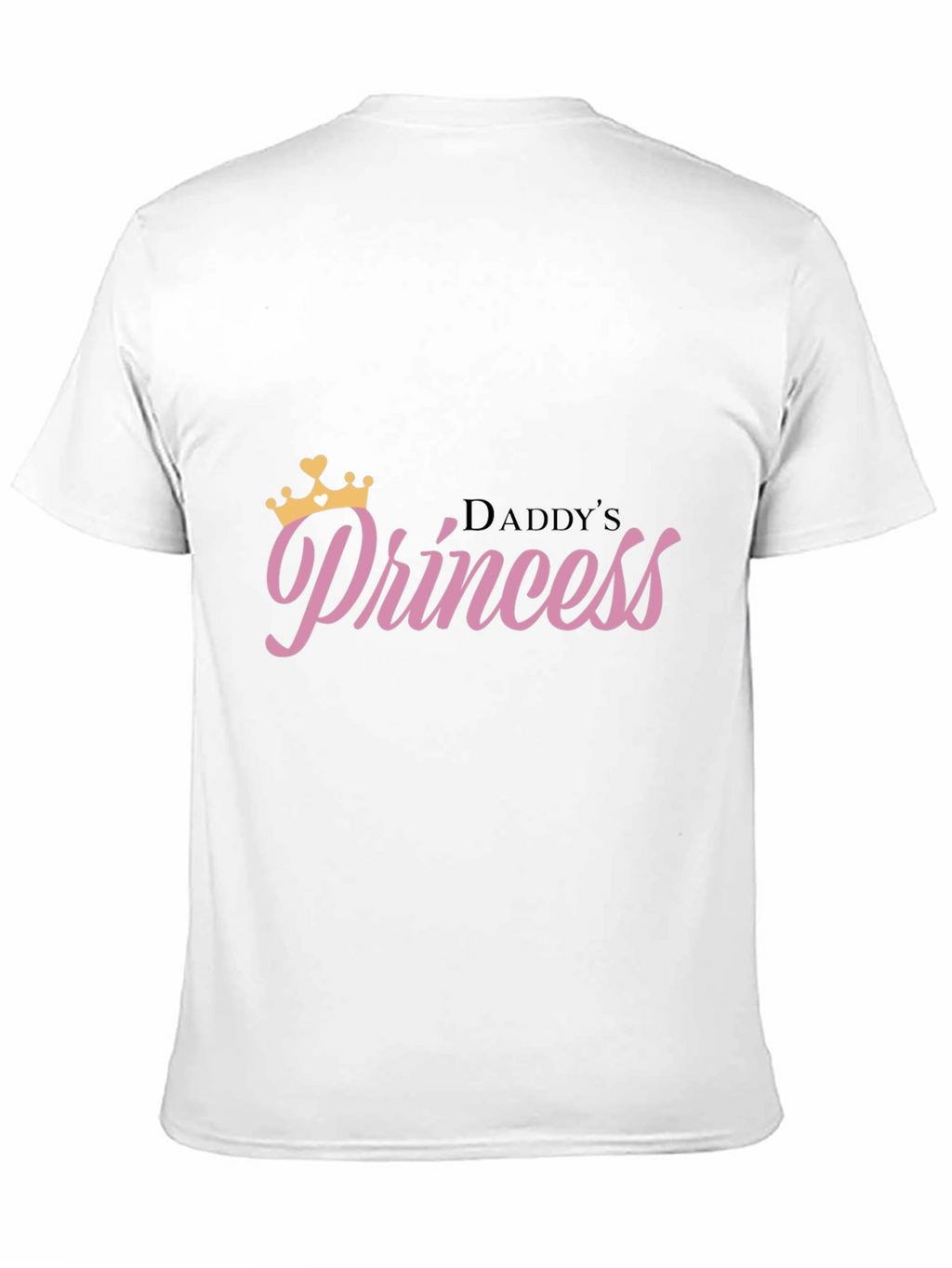 Daddys Princess Black T-Shirt