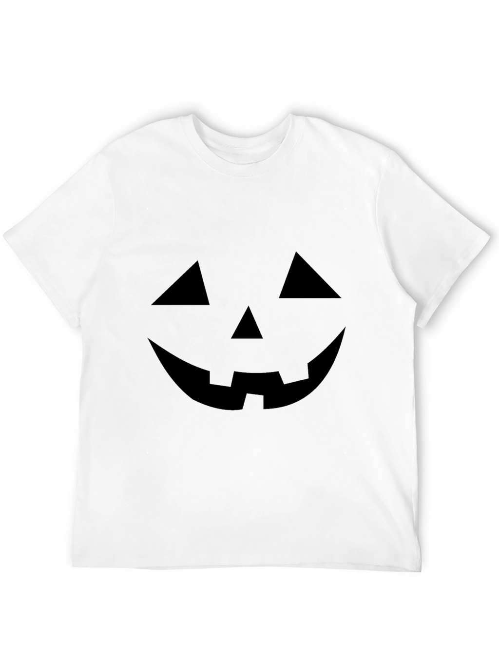Halloween Pumpkin Face Black T-Shirt