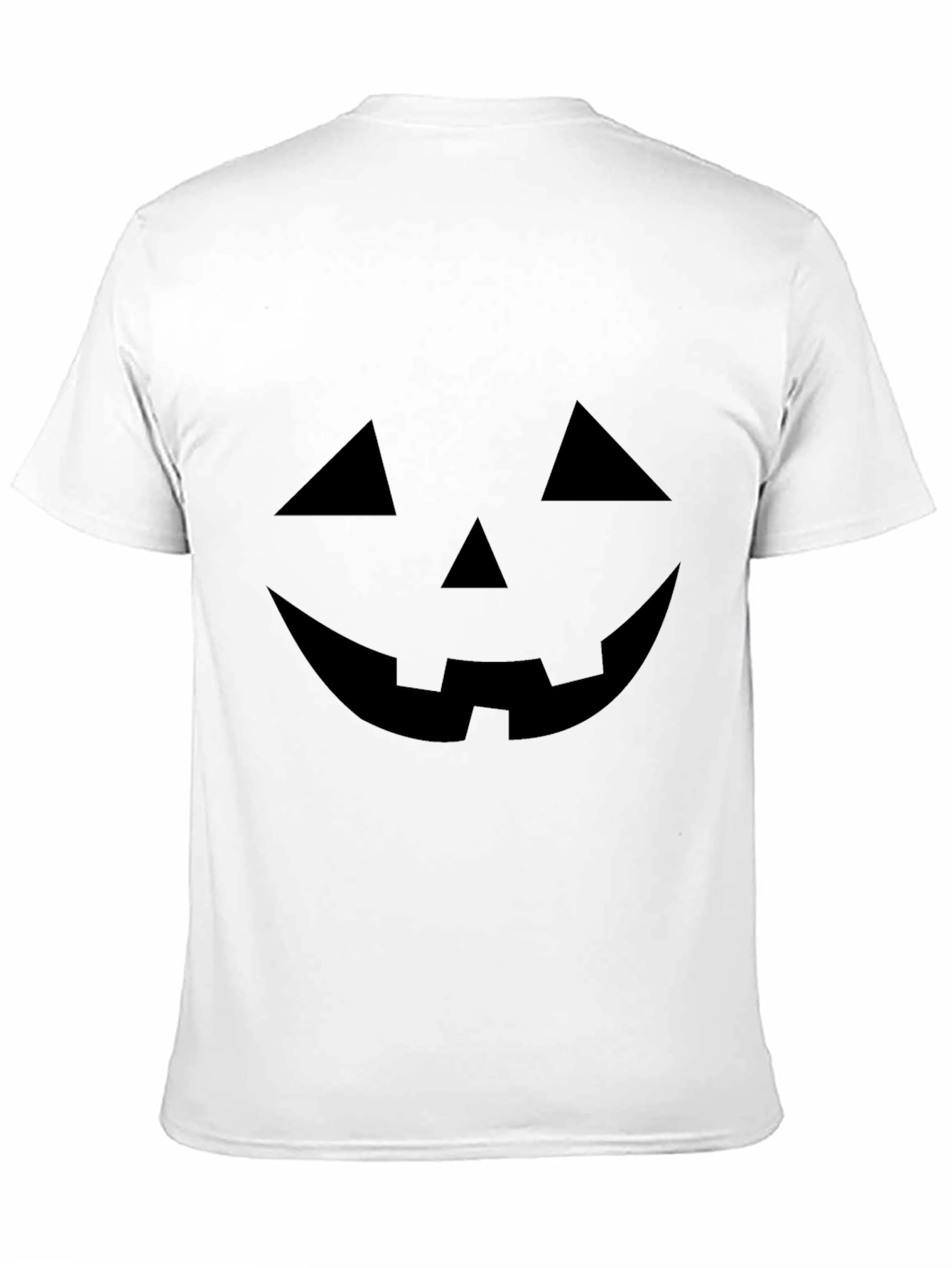 Halloween Pumpkin Face Black T-Shirt