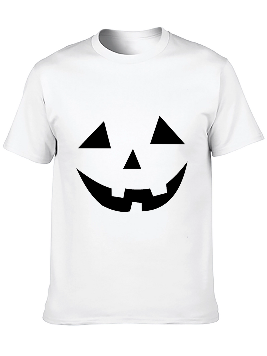 Halloween Pumpkin Face Black T-Shirt