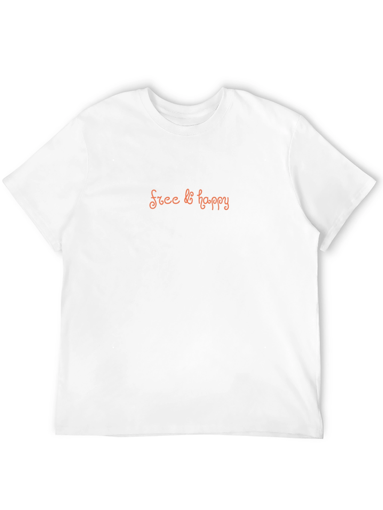 Free & Happy Black Crew Neck T-Shirt