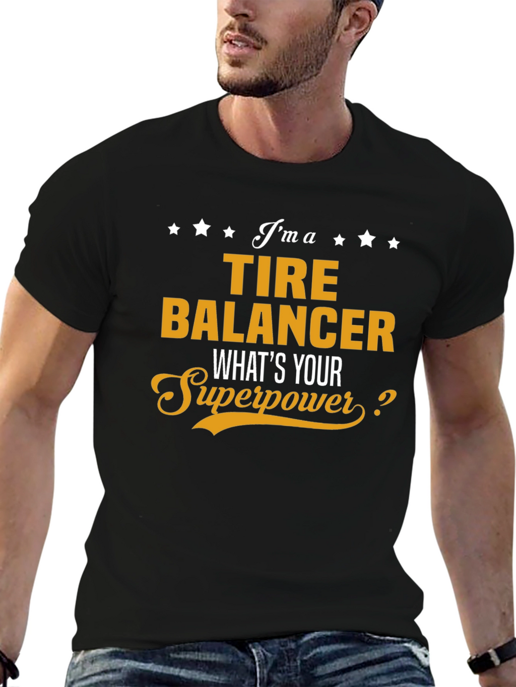 Tire Balancer Superpower Graphic Tee