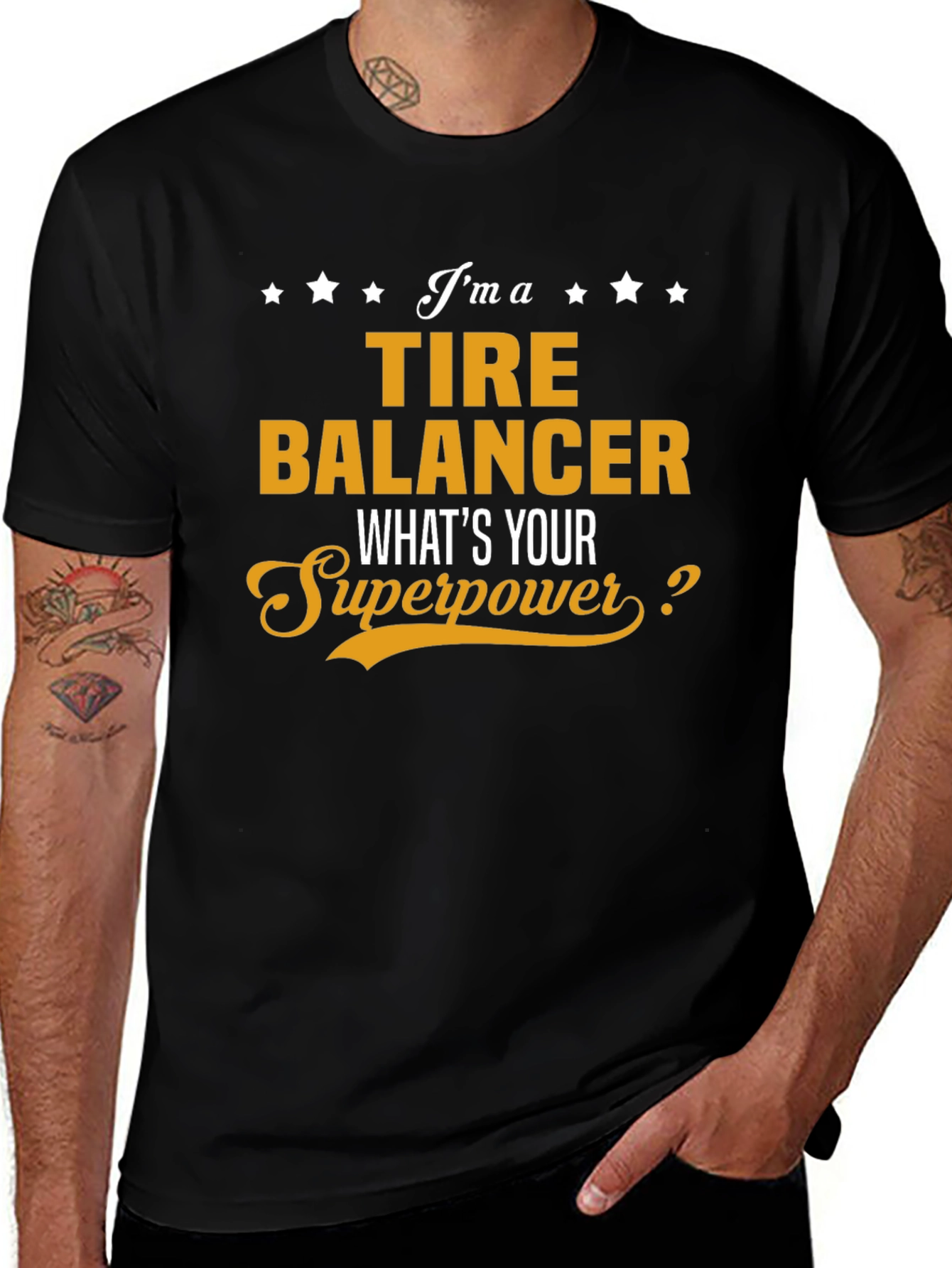 Tire Balancer Superpower Graphic Tee
