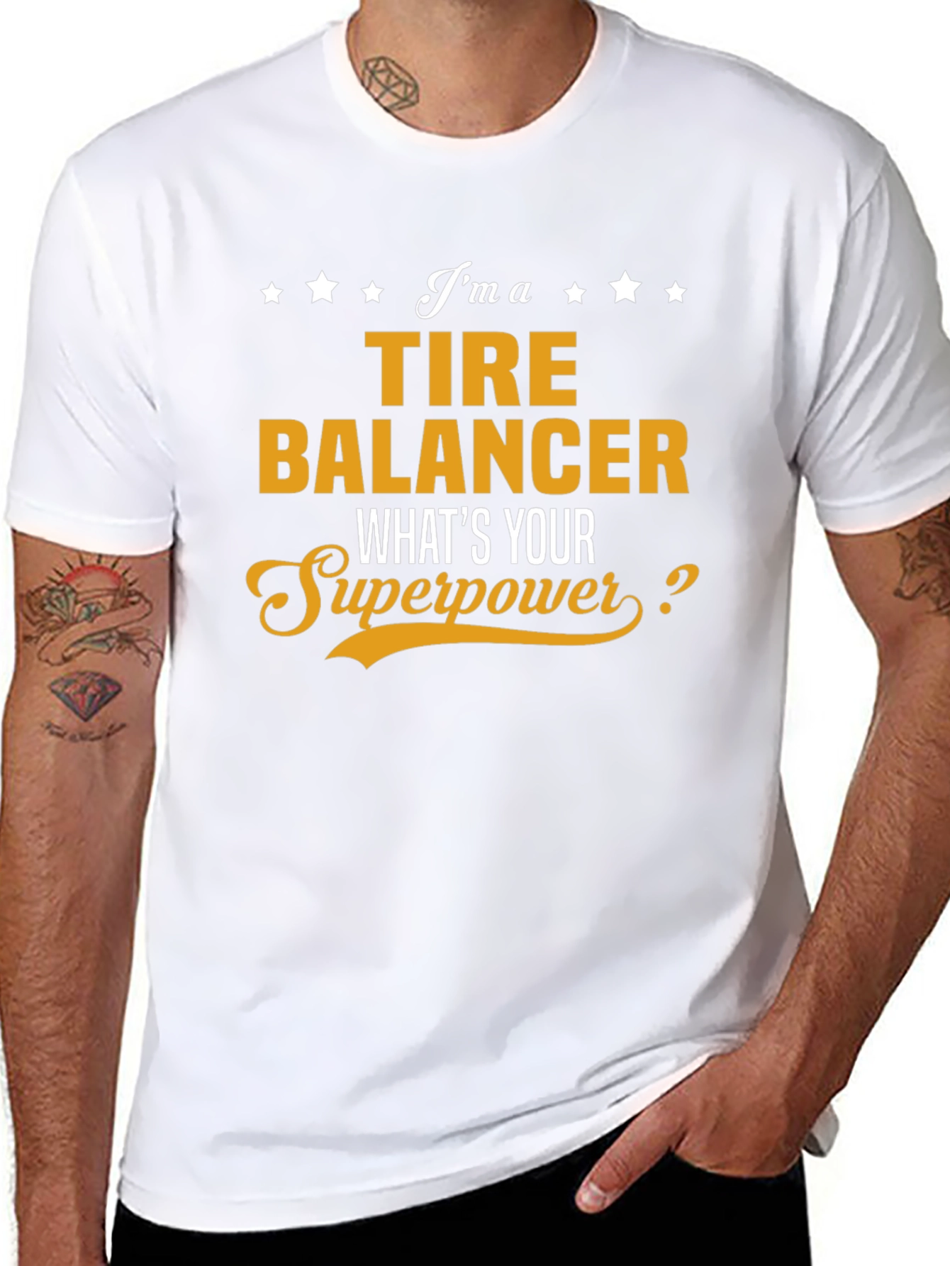Tire Balancer Superpower Graphic Tee