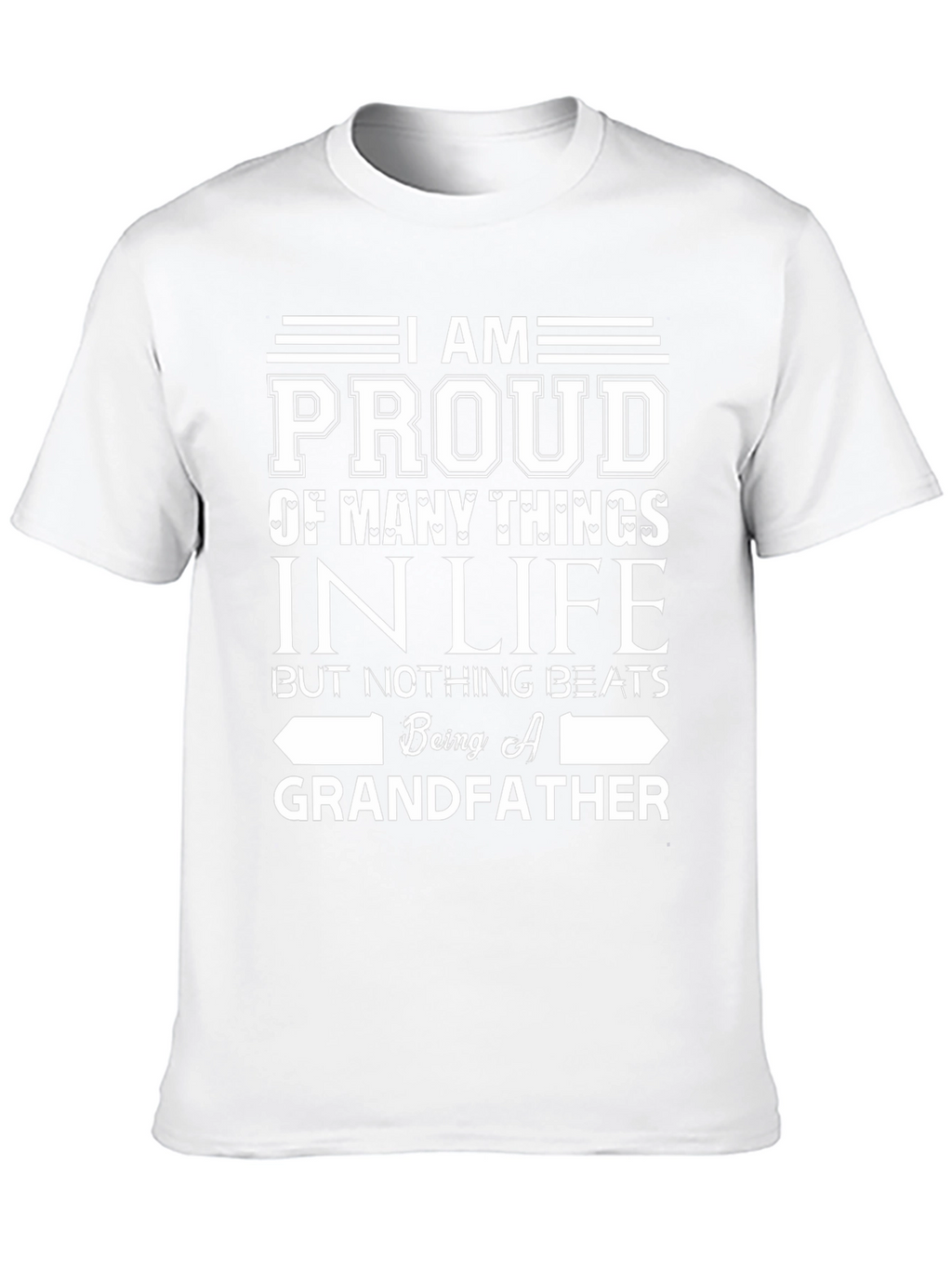 Proud Grandfather Graphic T-Shirt - Black