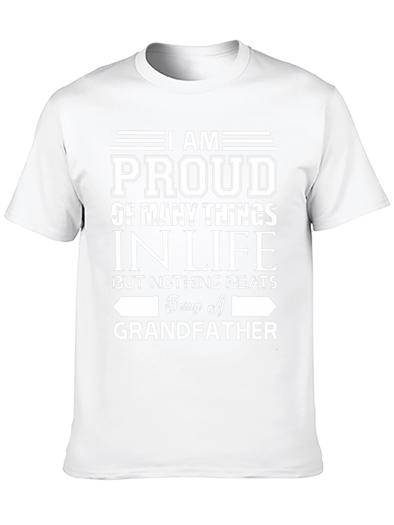 Proud Grandfather Graphic T-Shirt - Black