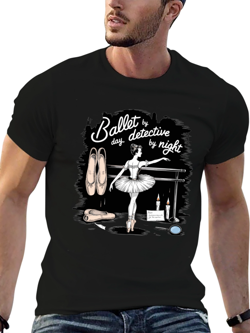 Ballet Detective Graphic T-Shirt