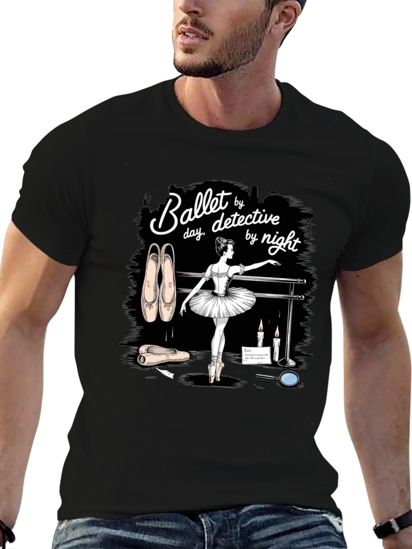 Ballet Detective Graphic T-Shirt