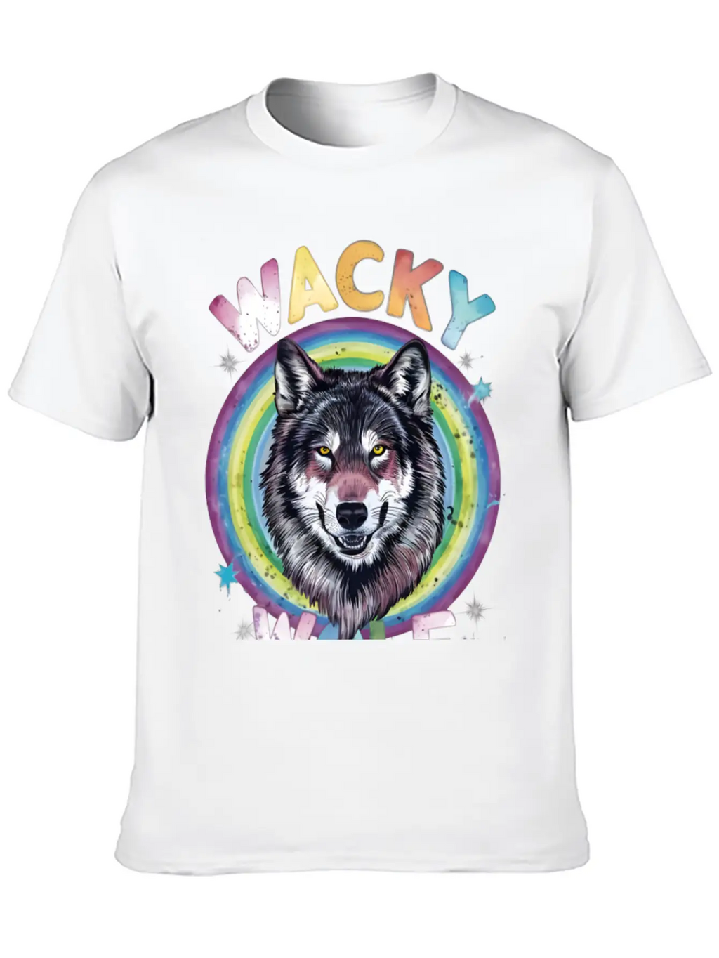 Wacky Wolf Pack Stylish Everyday T-Shirt – Unisex Basic Cotton Tee