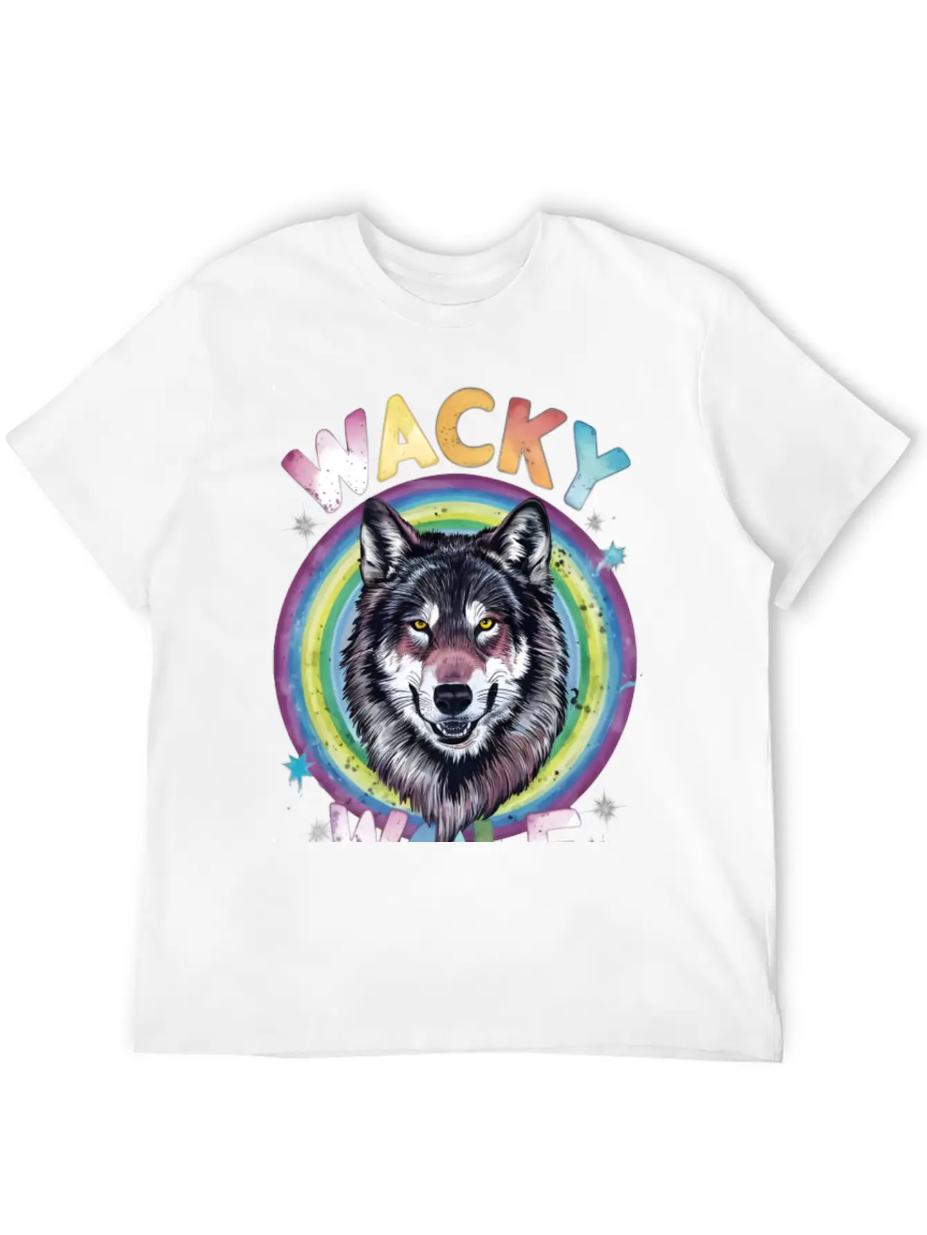 Wacky Wolf Pack Stylish Everyday T-Shirt – Unisex Basic Cotton Tee