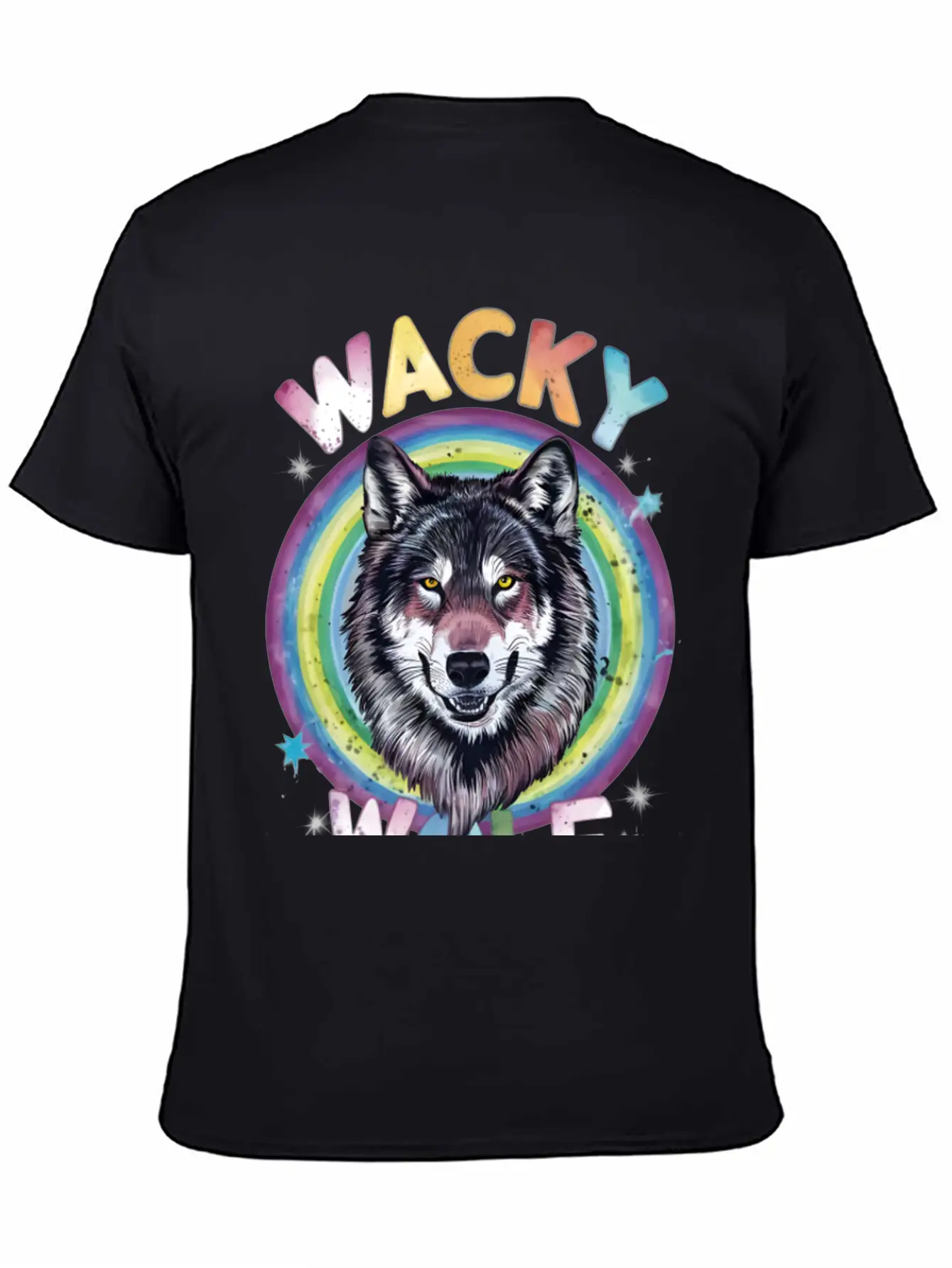 Wacky Wolf Pack Stylish Everyday T-Shirt – Unisex Basic Cotton Tee