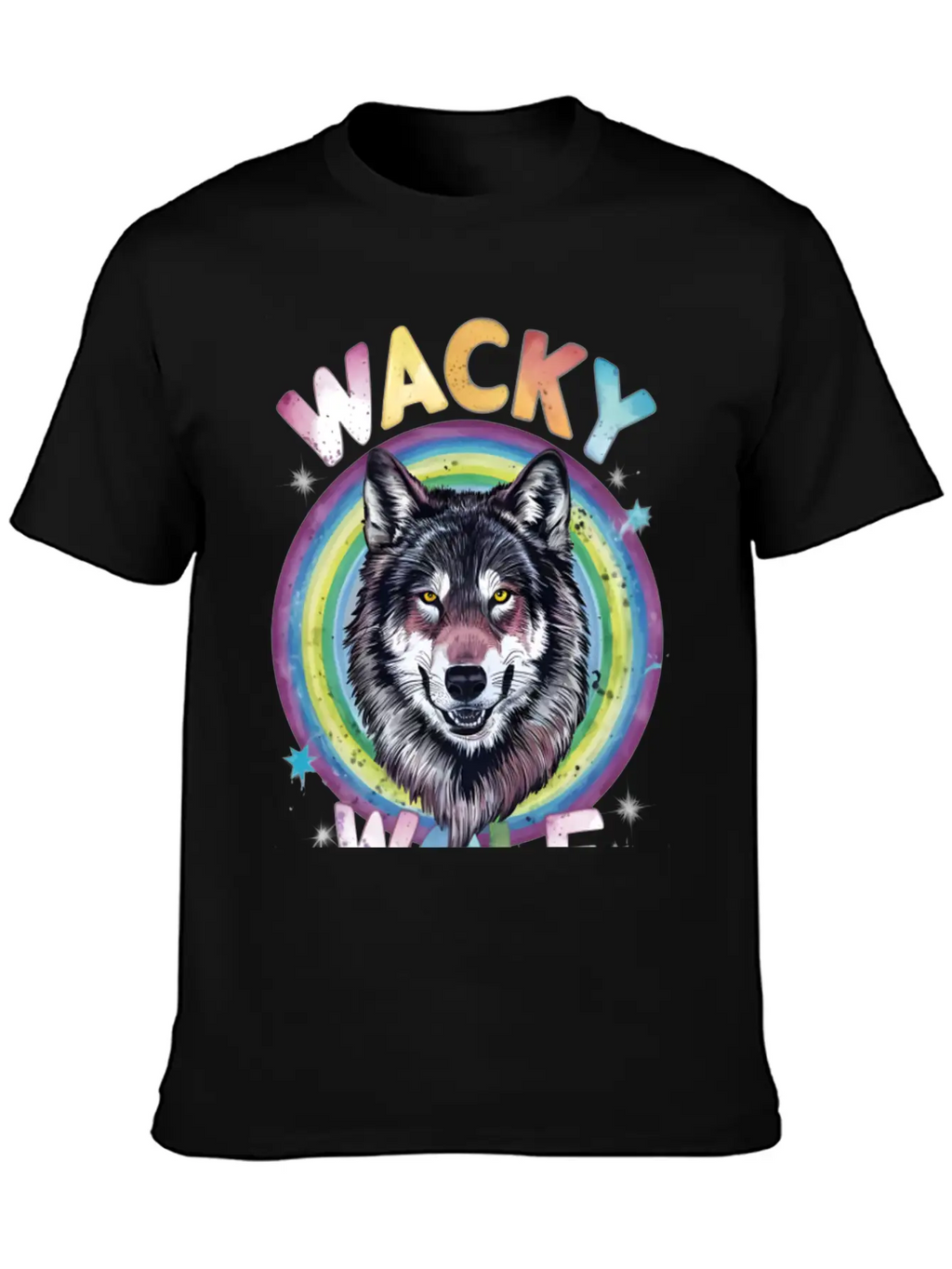 Wacky Wolf Pack Stylish Everyday T-Shirt – Unisex Basic Cotton Tee