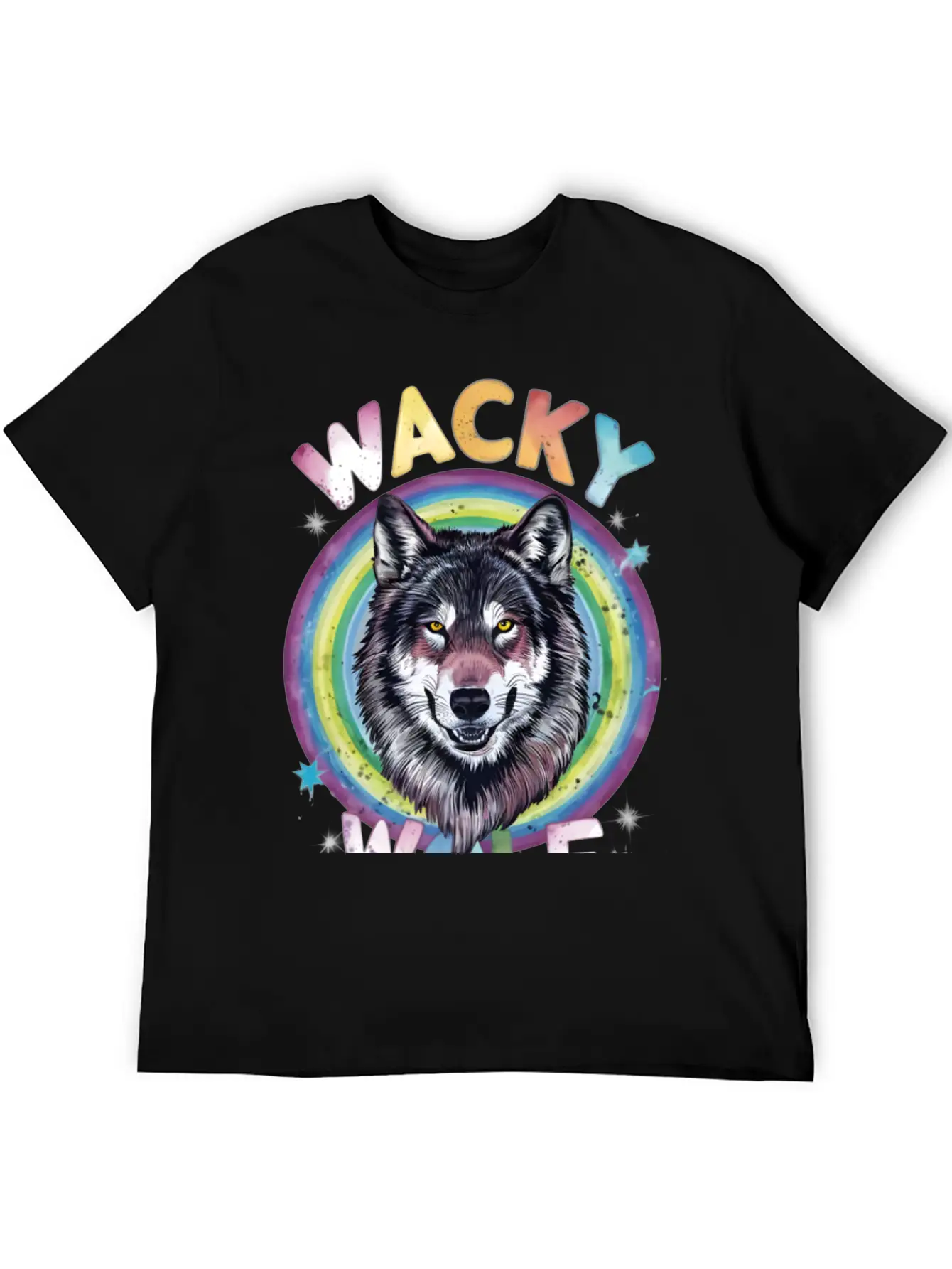 Wacky Wolf Pack Stylish Everyday T-Shirt – Unisex Basic Cotton Tee