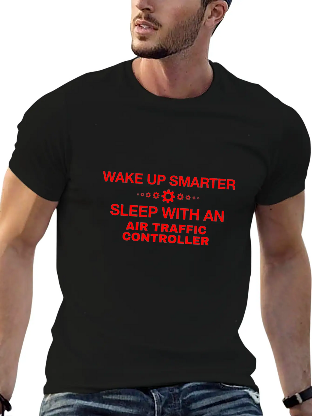 WAKE UP SMARTER SLEEP WITH AN AIR TRAFFIC CONTROLL Unisex Casual T-Shirt – Clean Design For Daily Comfort