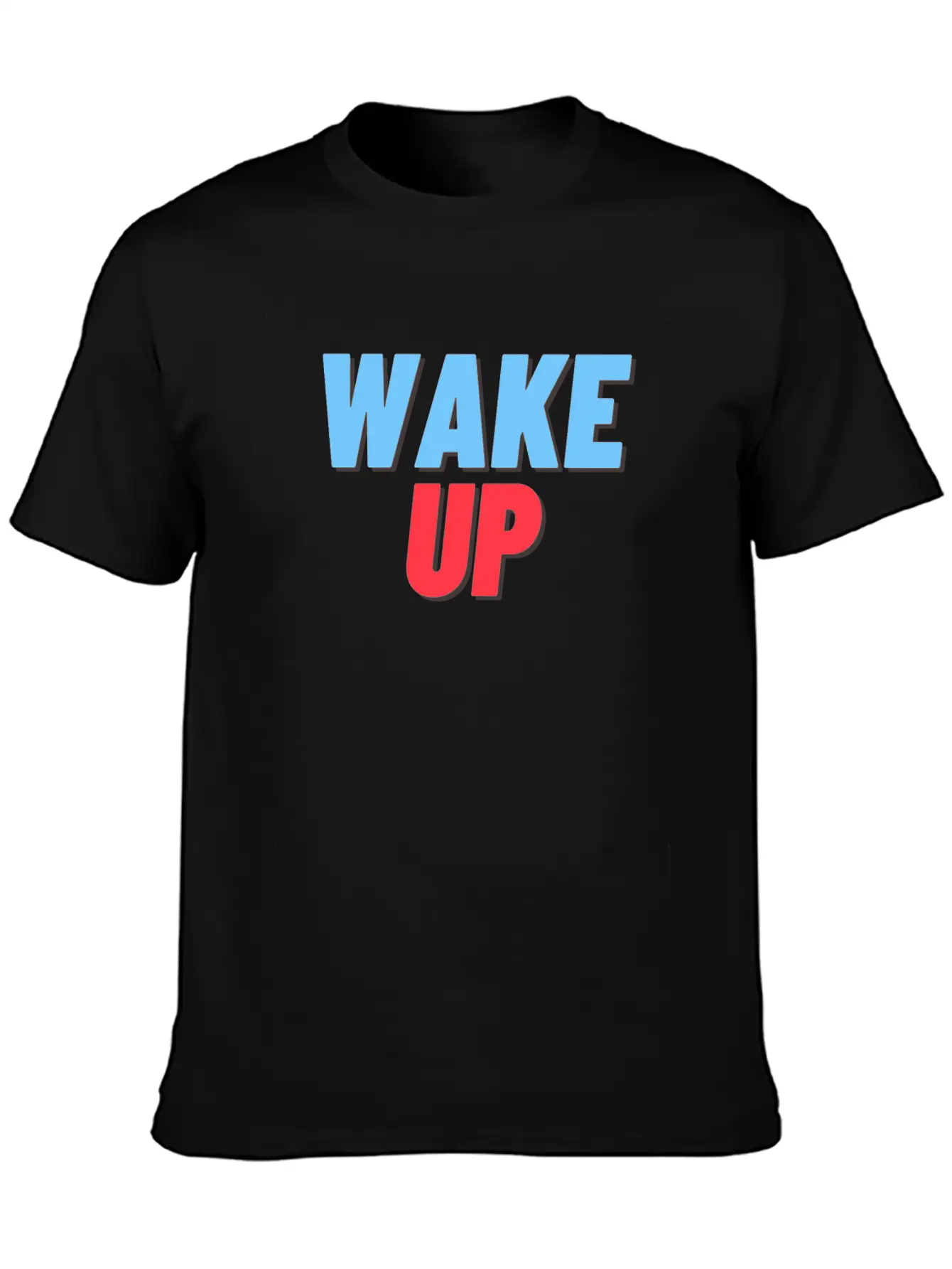 WAKE UP Unisex Short Sleeve Soft Cotton T-Shirt – Casual Everyday Wear
