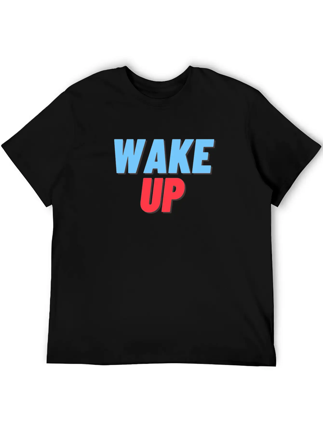 WAKE UP Unisex Short Sleeve Soft Cotton T-Shirt – Casual Everyday Wear