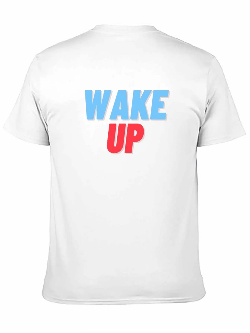 WAKE UP Unisex Short Sleeve Soft Cotton T-Shirt – Casual Everyday Wear