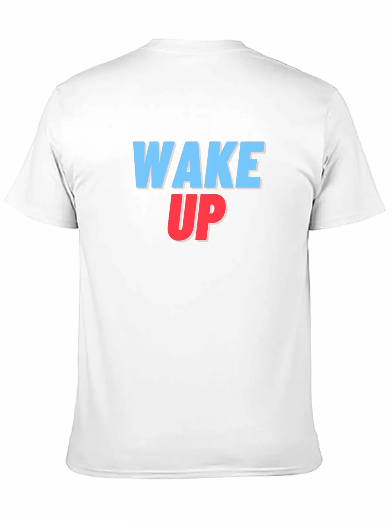 WAKE UP Unisex Short Sleeve Soft Cotton T-Shirt – Casual Everyday Wear