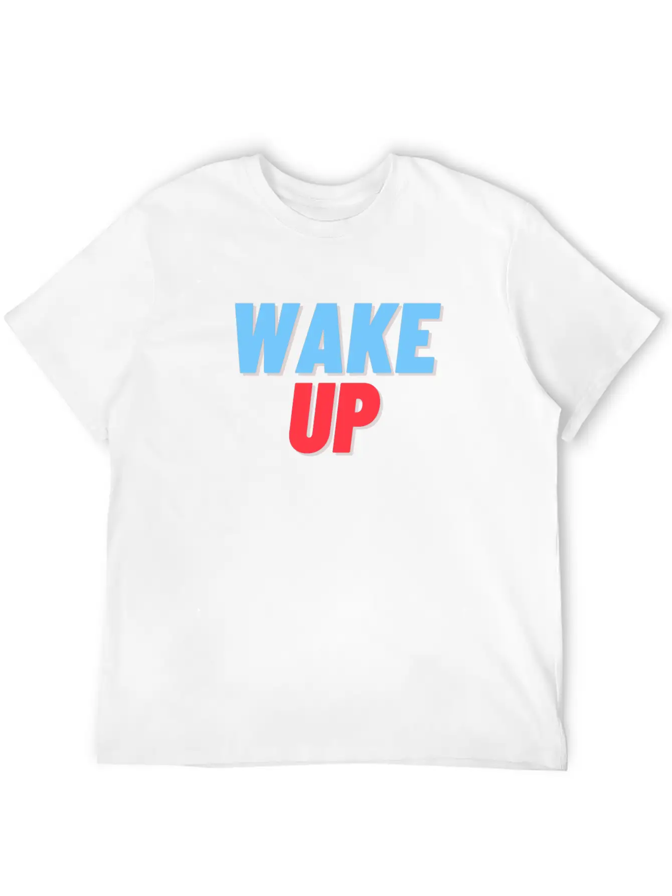 WAKE UP Unisex Short Sleeve Soft Cotton T-Shirt – Casual Everyday Wear