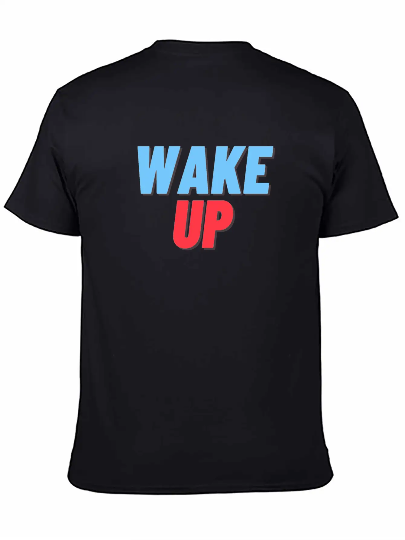 WAKE UP Unisex Short Sleeve Soft Cotton T-Shirt – Casual Everyday Wear