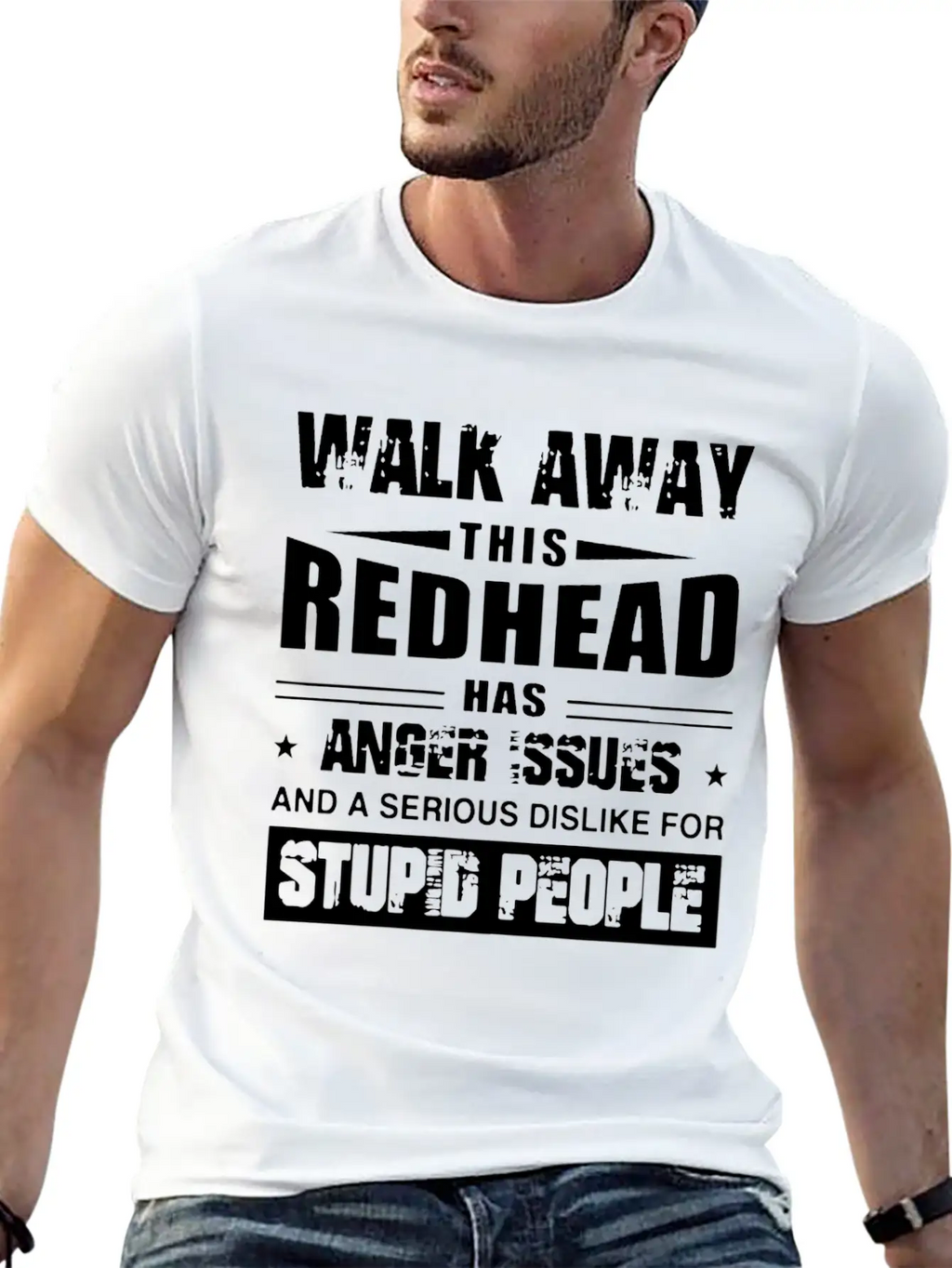 Walk Away This Redhead Has Anger Issue And A Serio Breathable Soft Cotton T-Shirt – Timeless Casual Look