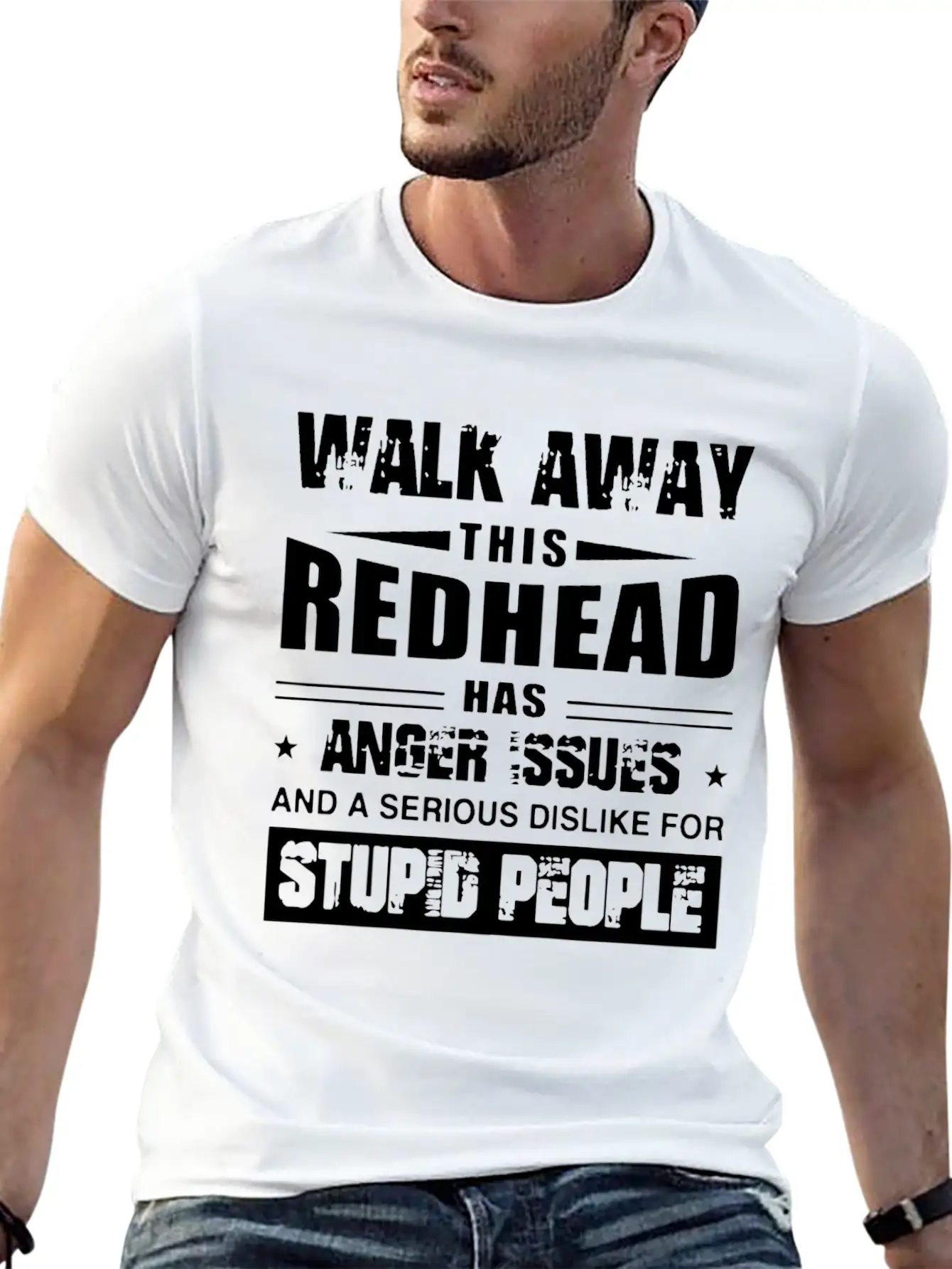 Walk Away This Redhead Has Anger Issue And A Serio Breathable Soft Cotton T-Shirt – Timeless Casual Look