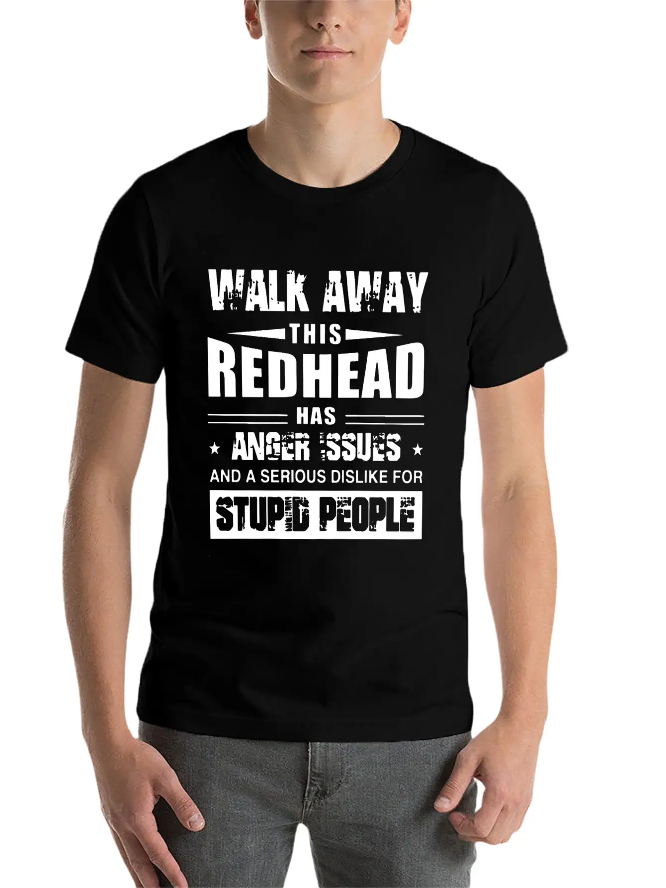 Walk Away This Redhead Has Anger Issue And A Serio Breathable Soft Cotton T-Shirt – Timeless Casual Look