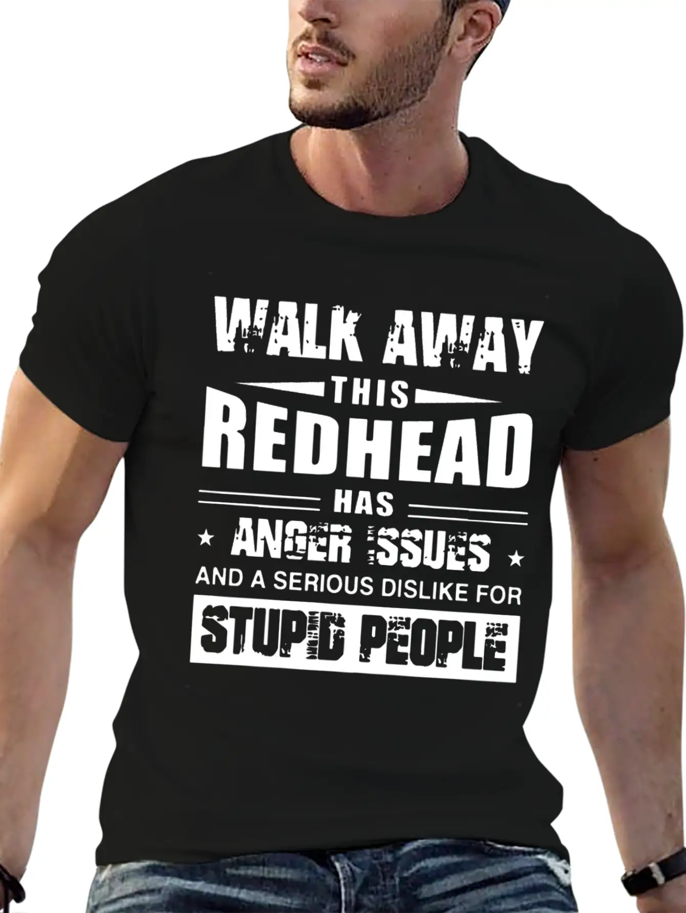 Walk Away This Redhead Has Anger Issue And A Serio Breathable Soft Cotton T-Shirt – Timeless Casual Look
