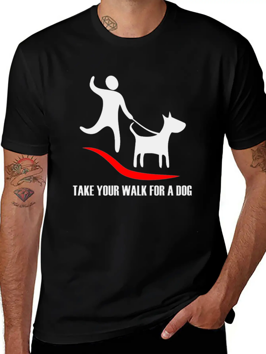 Walk For A Dog Stylish Everyday T-Shirt – Unisex Basic Cotton Tee