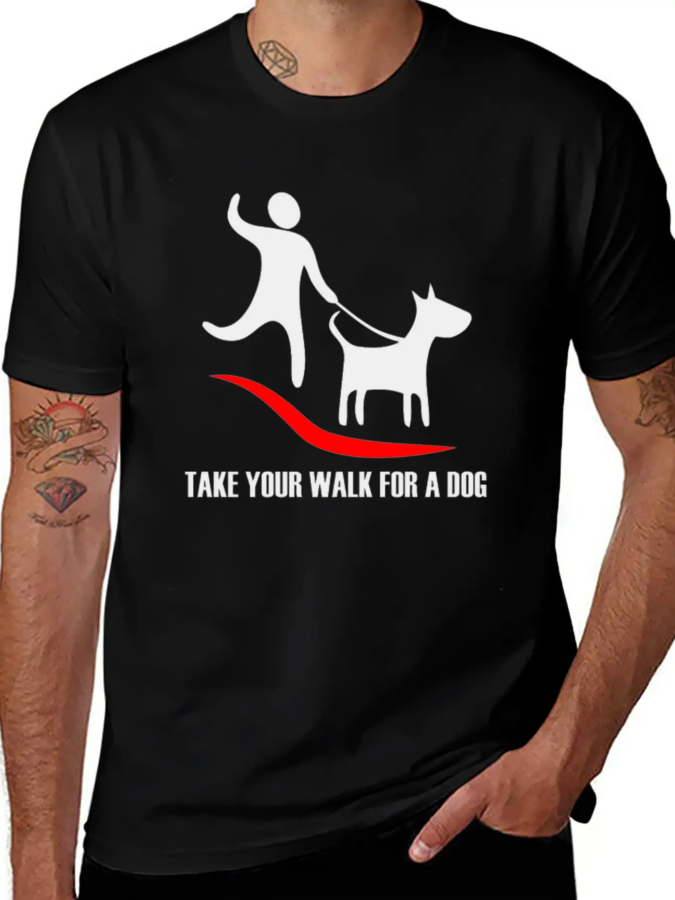 Walk For A Dog Stylish Everyday T-Shirt – Unisex Basic Cotton Tee