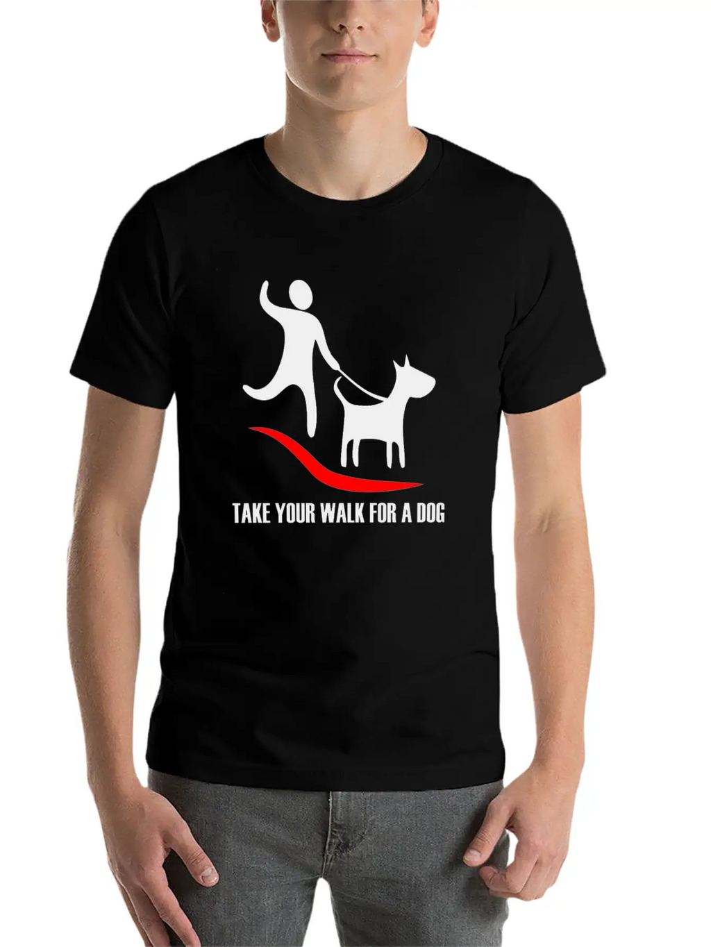 Walk For A Dog Stylish Everyday T-Shirt – Unisex Basic Cotton Tee