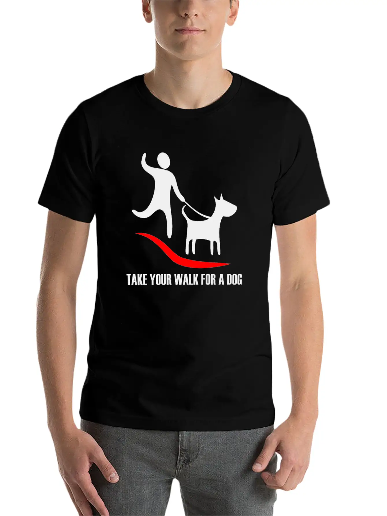 Walk For A Dog Stylish Everyday T-Shirt – Unisex Basic Cotton Tee
