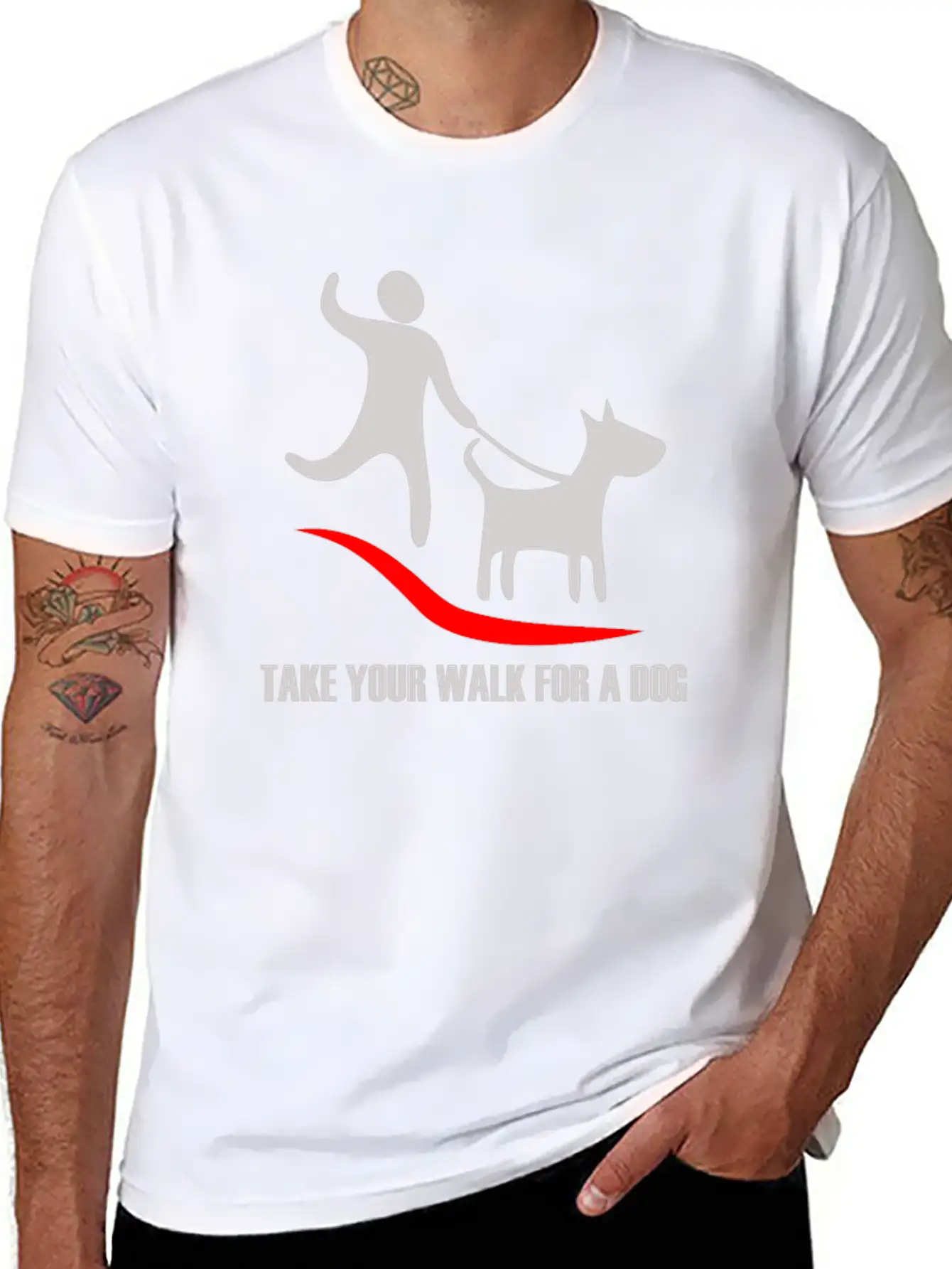 Walk For A Dog Stylish Everyday T-Shirt – Unisex Basic Cotton Tee