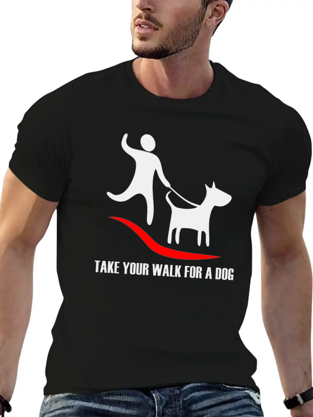 Walk For A Dog Stylish Everyday T-Shirt – Unisex Basic Cotton Tee
