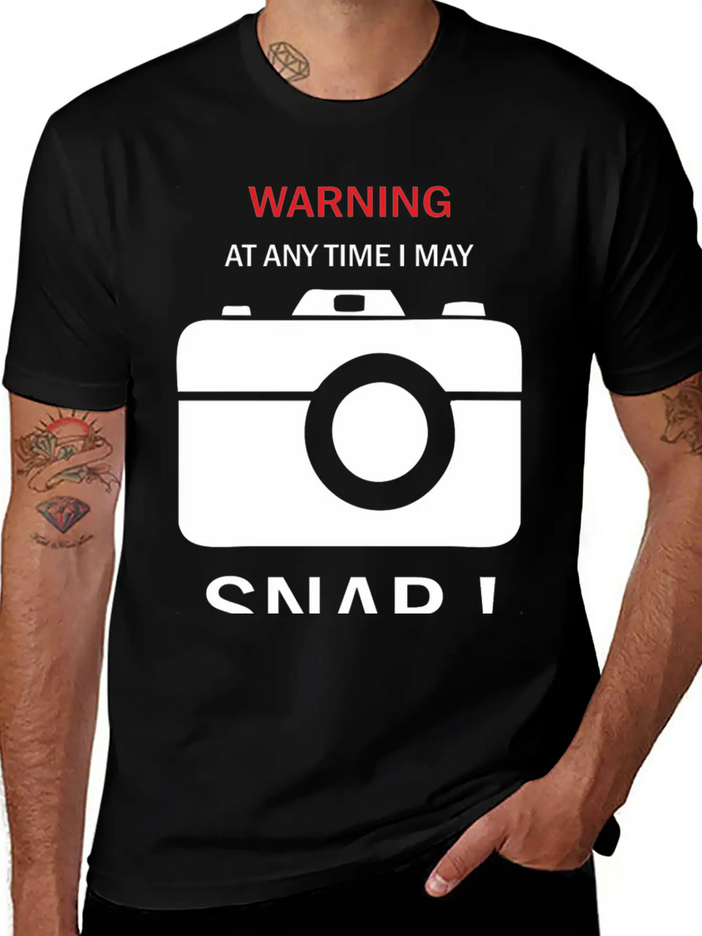Warning Any Time I Snap Unisex Casual T-Shirt – Clean Design For Daily Comfort