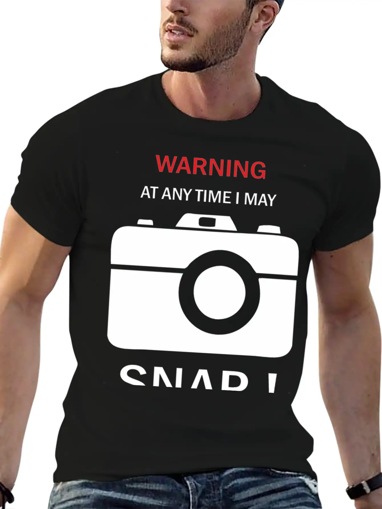 Warning Any Time I Snap Unisex Casual T-Shirt – Clean Design For Daily Comfort